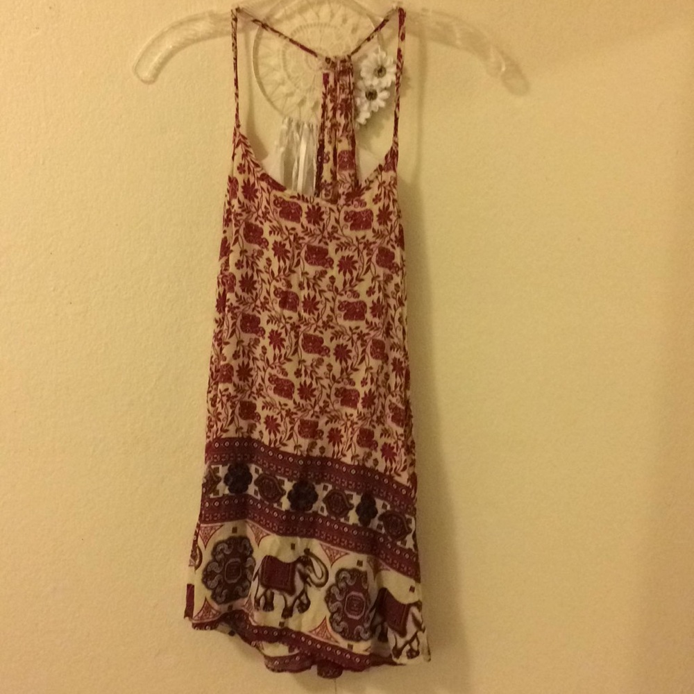 Cute elephant pink maroon purple dress